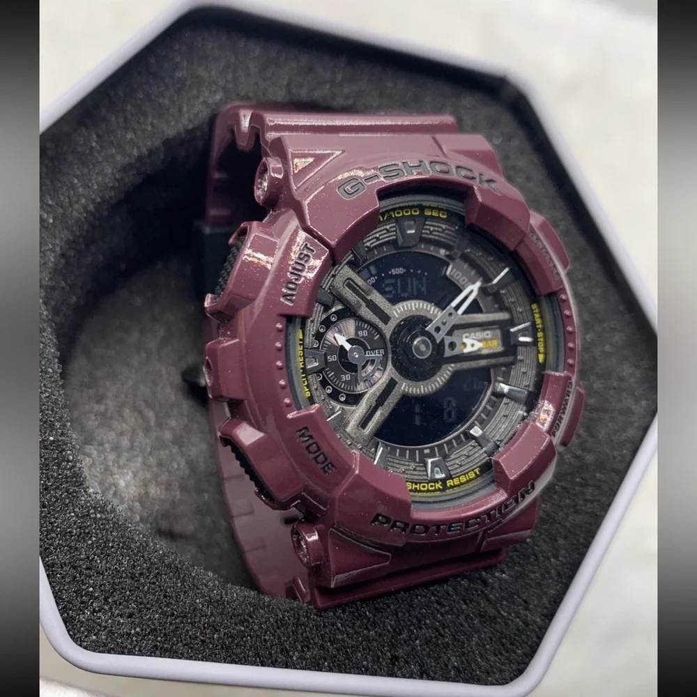 Women’s Casio G-Shock G-110 Metallic Purple Plum Series